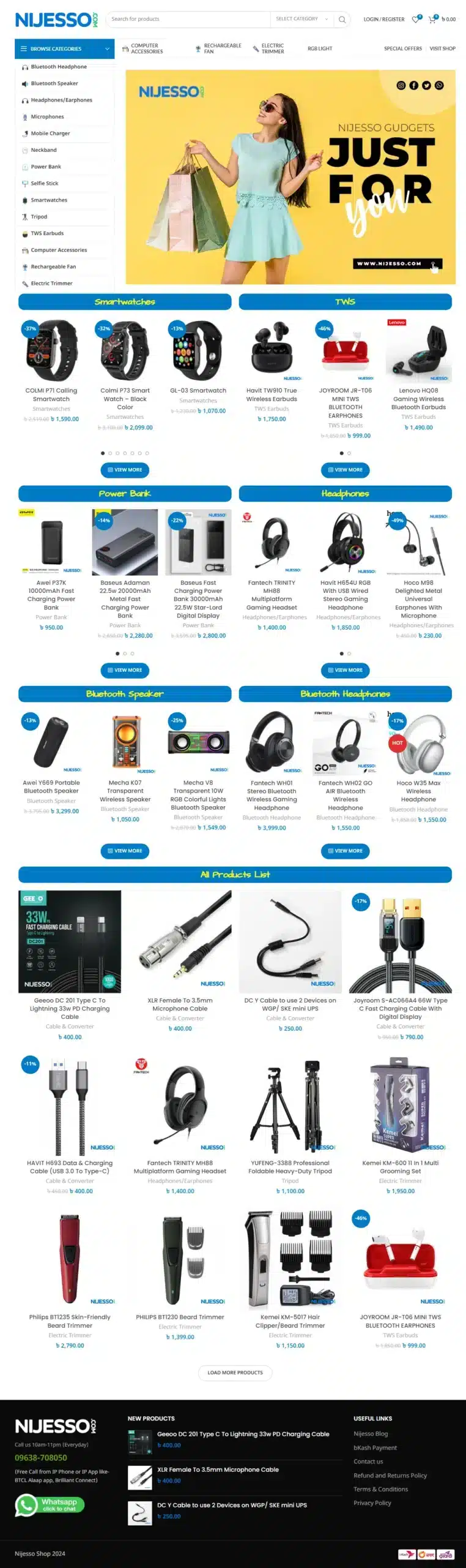 Nijesso Website Ecommerce